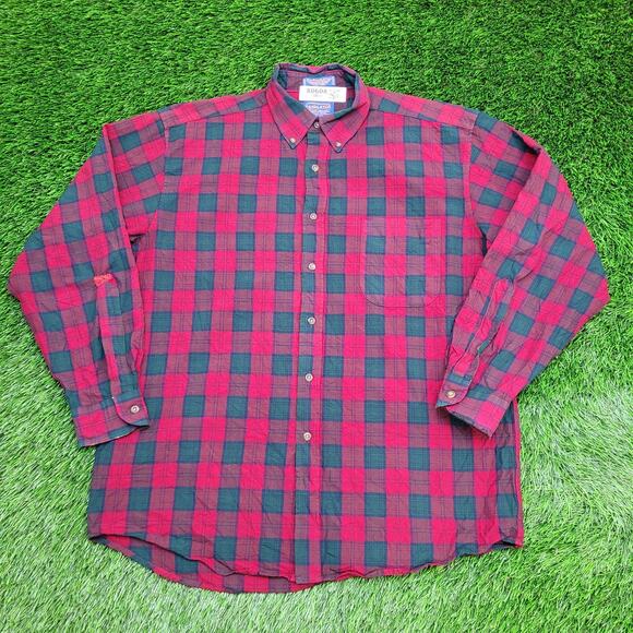 Vintage SIR Pendleton Wool Button Shirt Large 24x30 Baggy - Picture 1 of 10